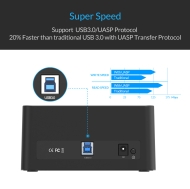 Докинг за диск Orico HDD/SSD 2.5 and 3.5
